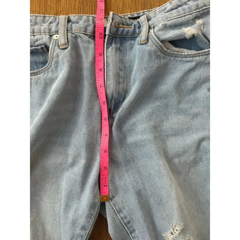 Blank NYC Madison High Rise Crop Distressed Light Wash Jeans Size 27 - Picture 2 of 6